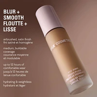 Power Plush Longwear Foundation with Niacinamide, 12-hour wear, lightweight, airbrushed natural finish