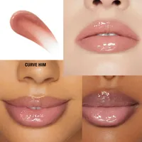 Plumping Gloss, plumped lips, ultra-shiny finish, lightweight, softens & smoothes lip lines