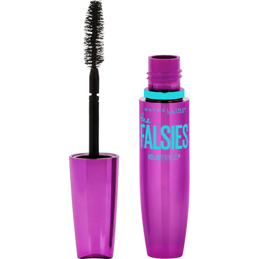 Rímel Maybelline - The Falsies Push Up Angel - à prova d'água - Very Black