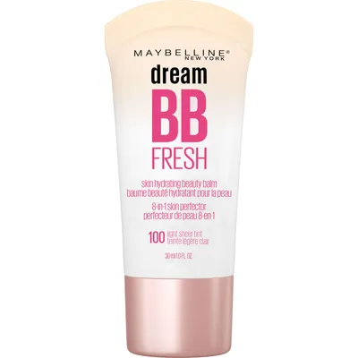 Dream Fresh BB Cream, Water-Gel Formula, Zero Oil and Heavy Ingredients, Sheer Coverage, Natural Finish, Hydrating Lightweight