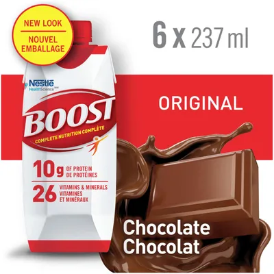Original Chocolate Meal Replacement Drink, Pack of 6, 6 x 237 ml