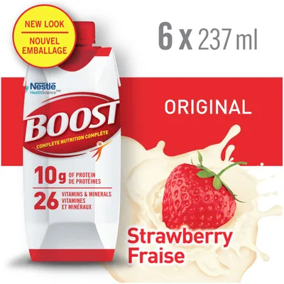 Original Strawberry Meal Replacement Drink, Pack of 6, 6 x 237 ml