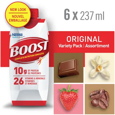 Original Variety Pack Meal Replacement Drink, Pack of 6, 6 x 237 ml
