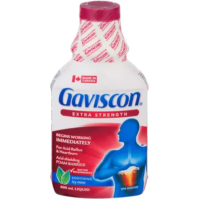 Gaviscon Extra Strength Liquid Soothing Icy Mint