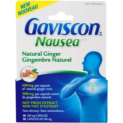 Gaviscon Nausea Natural Ginger Capsule