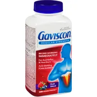 Gaviscon Regular Strength Tablet Fruit Blend