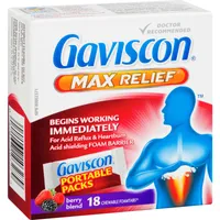 Gaviscon Max Relief Tablet Berry Blend