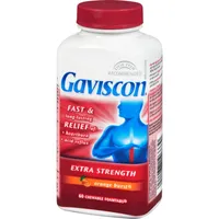 Gaviscon Extra Strength Chewable Foamtabs Orange Burst