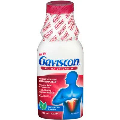 Gaviscon Extra Strength Liquid Soothing Icy Mint