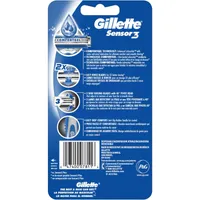 Gillette Sensor3 Men's Disposable Razor - 4 Pack