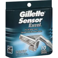 Gillette Sensor Excel Men's Razor Blades, 10 Refills