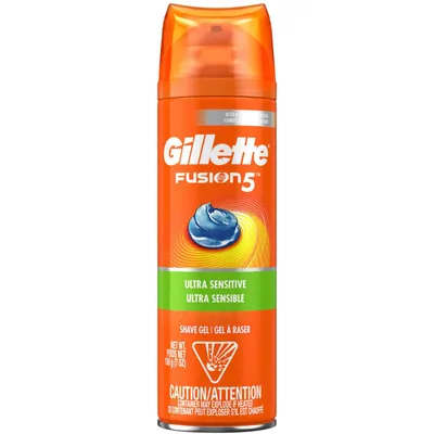 Gillette Fusion5 Ultra Sensitive Shave Gel, 198 g