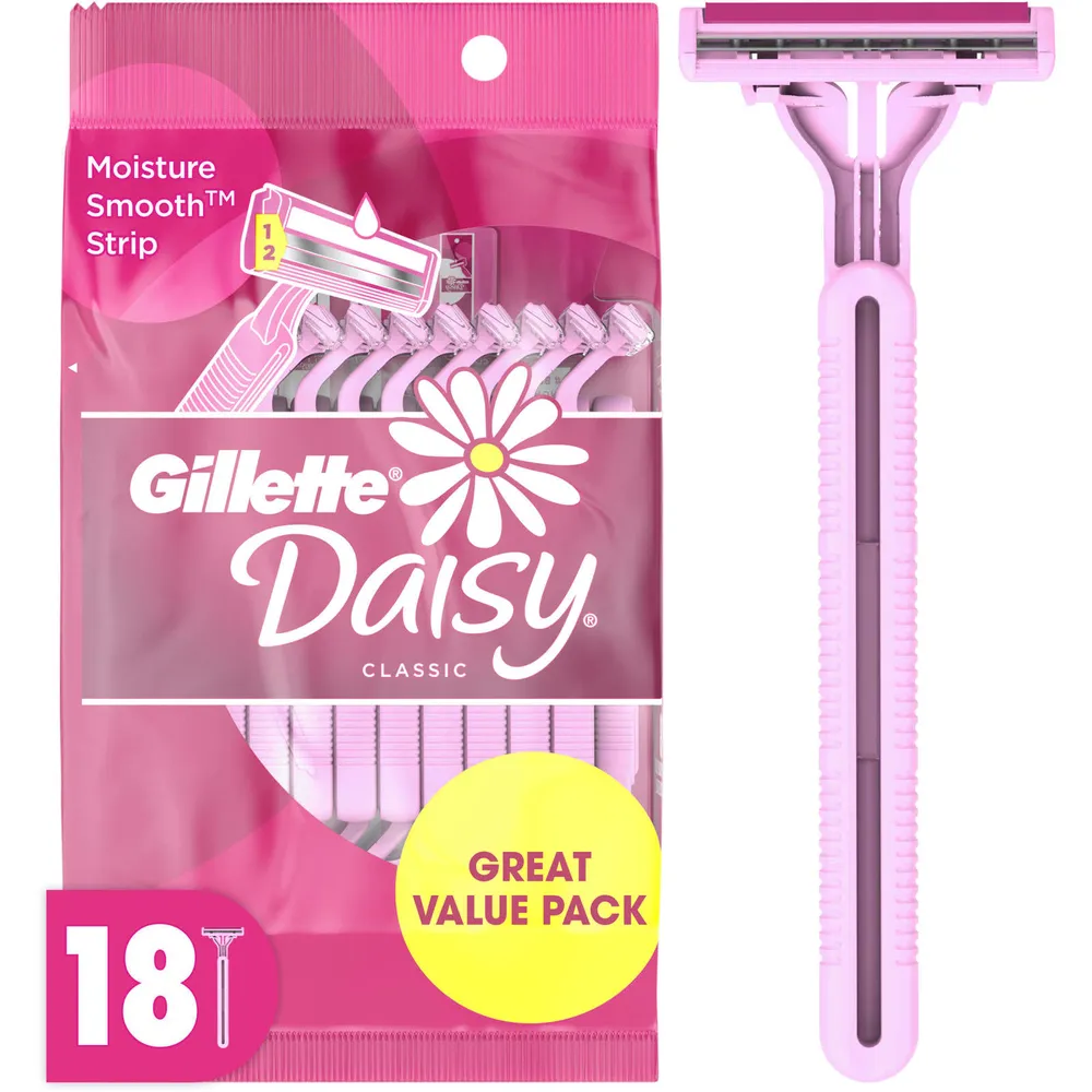 Gillette Daisy Classic Women's Disposable Razor - 18 Pack