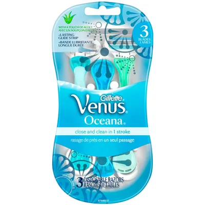 Gillette Venus Oceana Women's Disposable Razors - 3 Pack