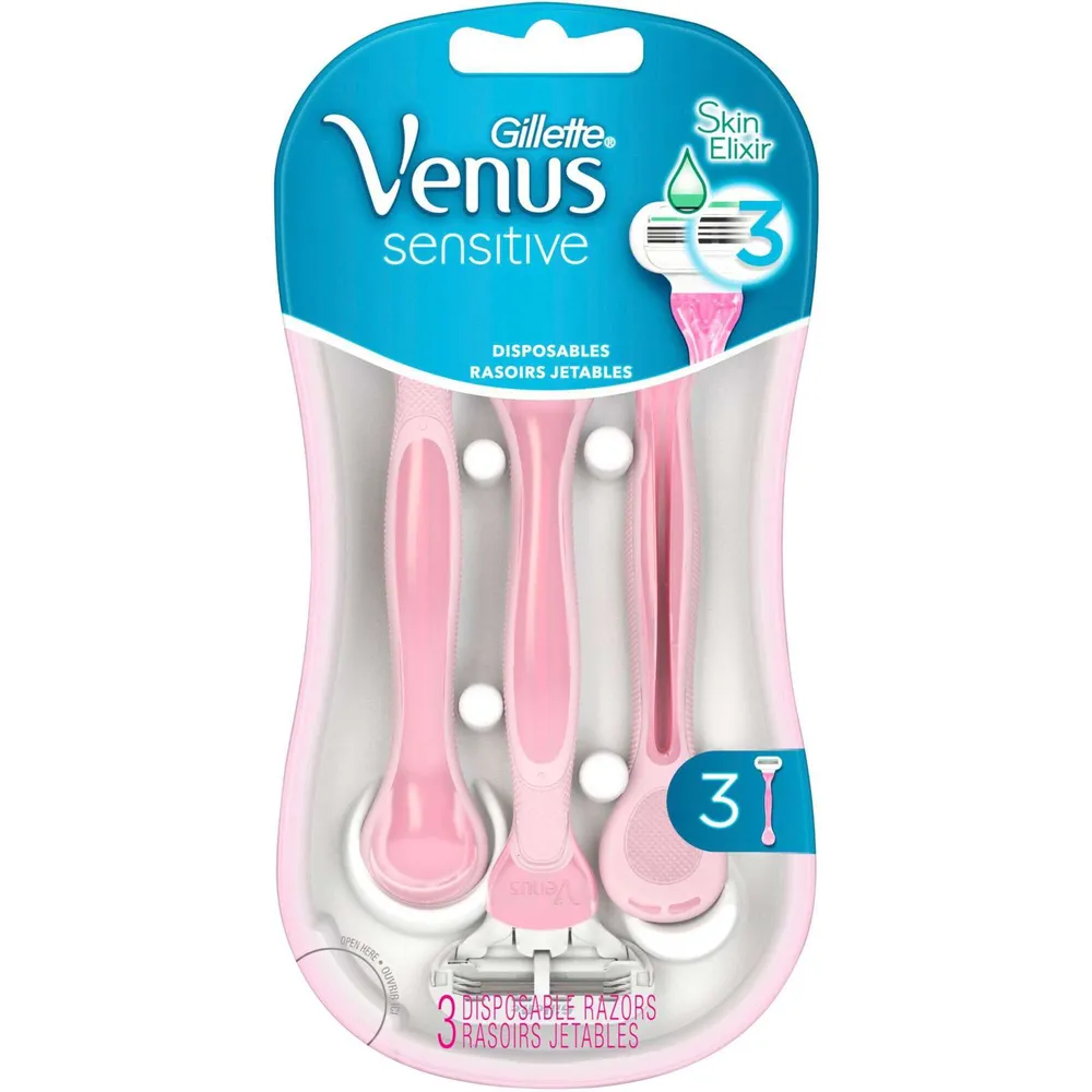 Gillette Venus Sensitive Women's Disposable Razors - 3 Pack