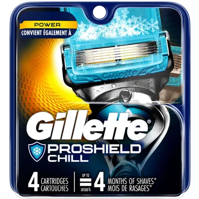 Gillette ProShield Chill Men's Razor Blades, 4 Refills