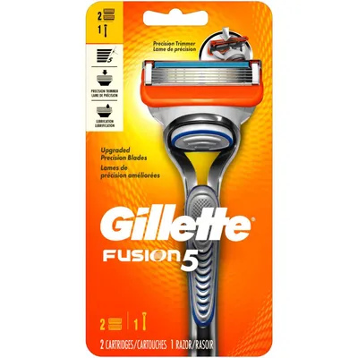 Gillette Fusion5 Men’s Razor Handle + 2 Blade Refills
