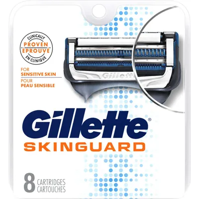 Gillette SkinGuard Men's Razor Blades, 8 Refills