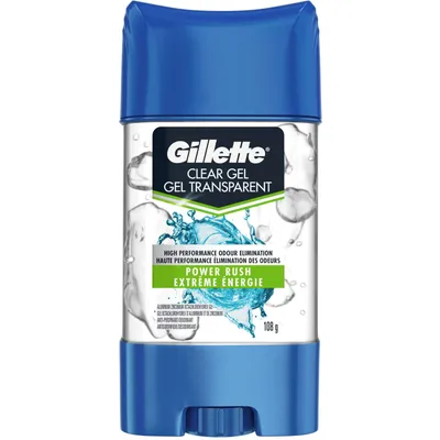 Gillette Clear Gel High Performance Antiperspirant and Deodorant, Power Rush