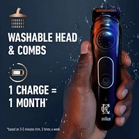 King C. Gillette Beard Trimmer with with precision wheel with 40 beard length settings suitable for all beard types