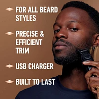 King C. Gillette Beard Trimmer with with precision wheel with 40 beard length settings suitable for all beard types