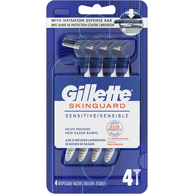 Gillette SkinGuard Disposable Razors for Men, 4 Count