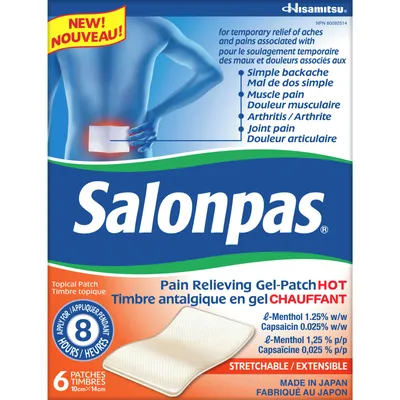 Salonpas Pain Relieving Gel-Patch HOT