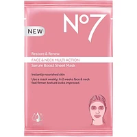 Restore & Renew Face & Neck Multi Action Serum Boost Sheet Mask