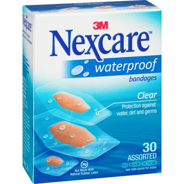 Nexcare™ Max Hold Waterproof Bandages, Assorted