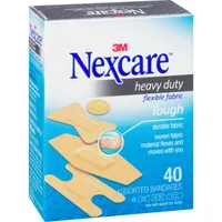 Nexcare™ Heavy Duty Fabric Bandages, Ast. Sizes, 40 pk