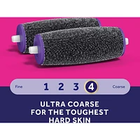 Amopé® Pedi Perfect™ Ultra Coarse Roller Heads, 2 refills