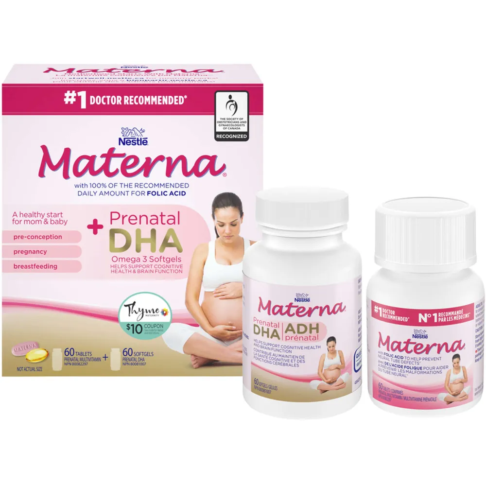 DHA Prenatal Supplement Combo-Pack  60 tablets 60 softgels