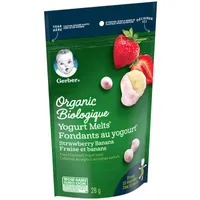 GERBER Organic YOGURT MELTS Strawberry Banana Toddler Snack