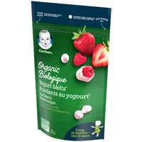 GERBER Organic YOGURT MELTS Red Berry Toddler Snack