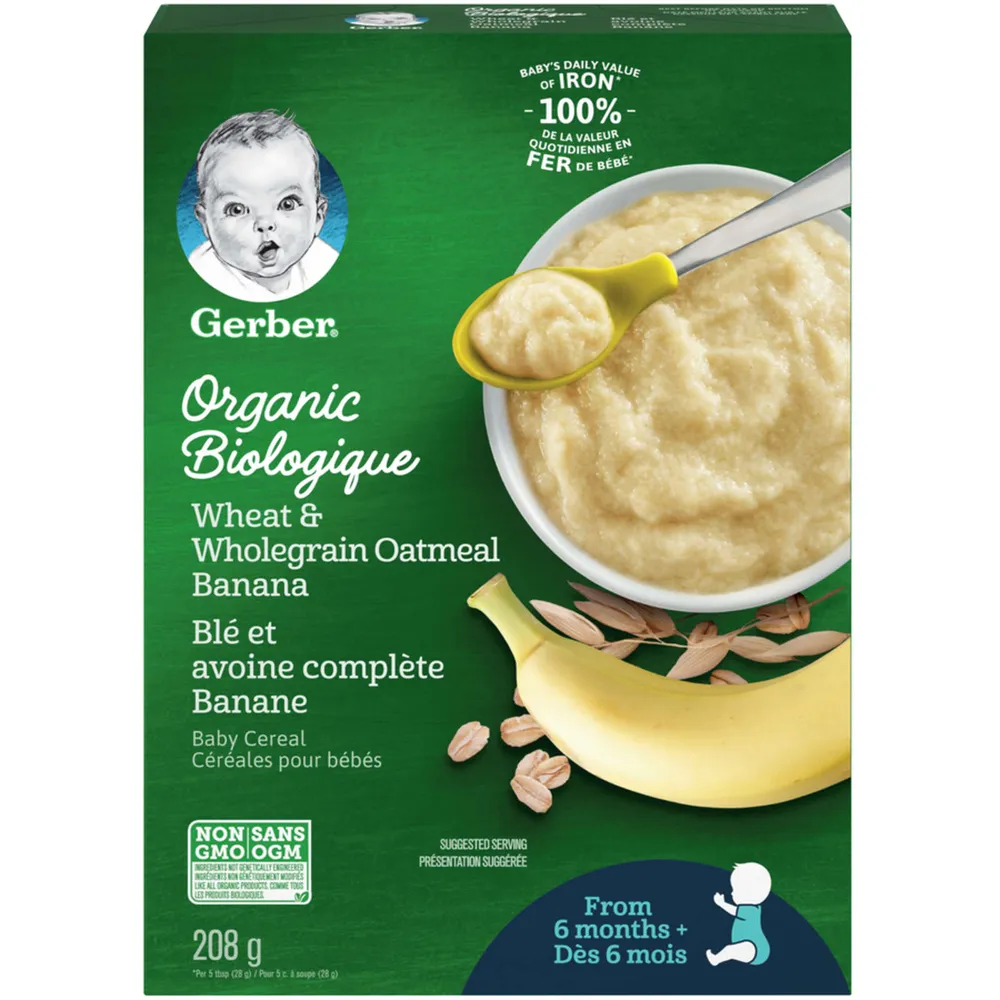 GERBER ORGANIC CEREAL BANANA