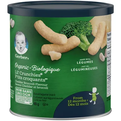 Organic LIL' CRUNCHIES, Cheddar Broccoli