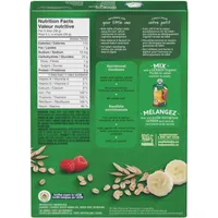 GERBER Organic Wheat & Wholegrain Oatmeal Banana Raspberry Cereal