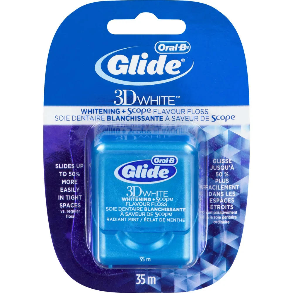 ORAL,B GLIDE FLOSS WHITE SCOPE