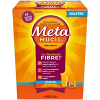 3 in 1 MultiHealth Fibre! Sugar-Free Fiber Suplement Powder Packets, Orange, 44 x 5.8 g