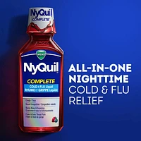 NyQuil COMPLETE Cold, Flu, and Congestion Medicine, mL