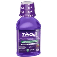 ZzzQuil Nighttime Sleep Aid Liquid, Warming Berry, 177 mL