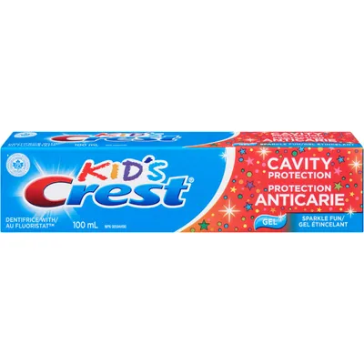 Crest Kid's Cavity Protection Sparkle Fun Gel, 100 mL