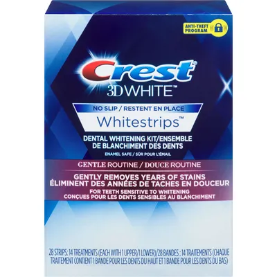 Crest 3D White Whitestrips Gentle Routine, 14 Treatments