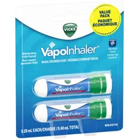 VapoInhaler Nasal Decongestant Inhaler, Menthol Scent, 0.20 mL each