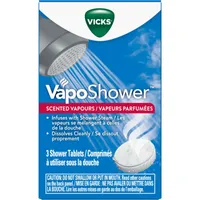 Vicks VapoShower Aromatherapy Shower Bomb, Scented Vicks Vapour Steam, 3ct 