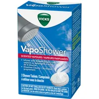 Vicks VapoShower Aromatherapy Shower Bomb, Scented Vicks Vapour Steam, 3ct 
