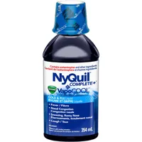 NyQuil COMPLETE plus Vicks VapoCOOL Cold, Flu, and Congestion Medicine, 354 mL 