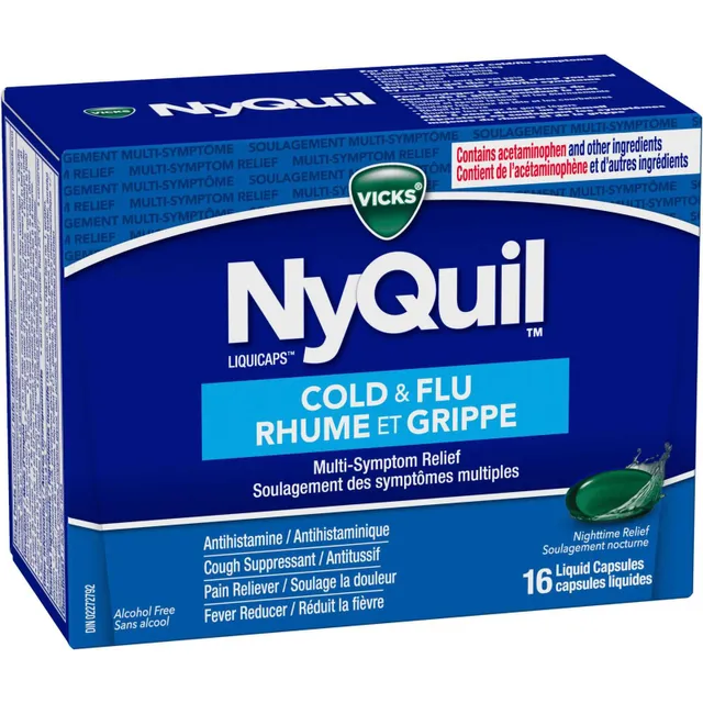 Aide-sommeil nocturne Vicks ZzzQuil LiquiCaps 36 unités 