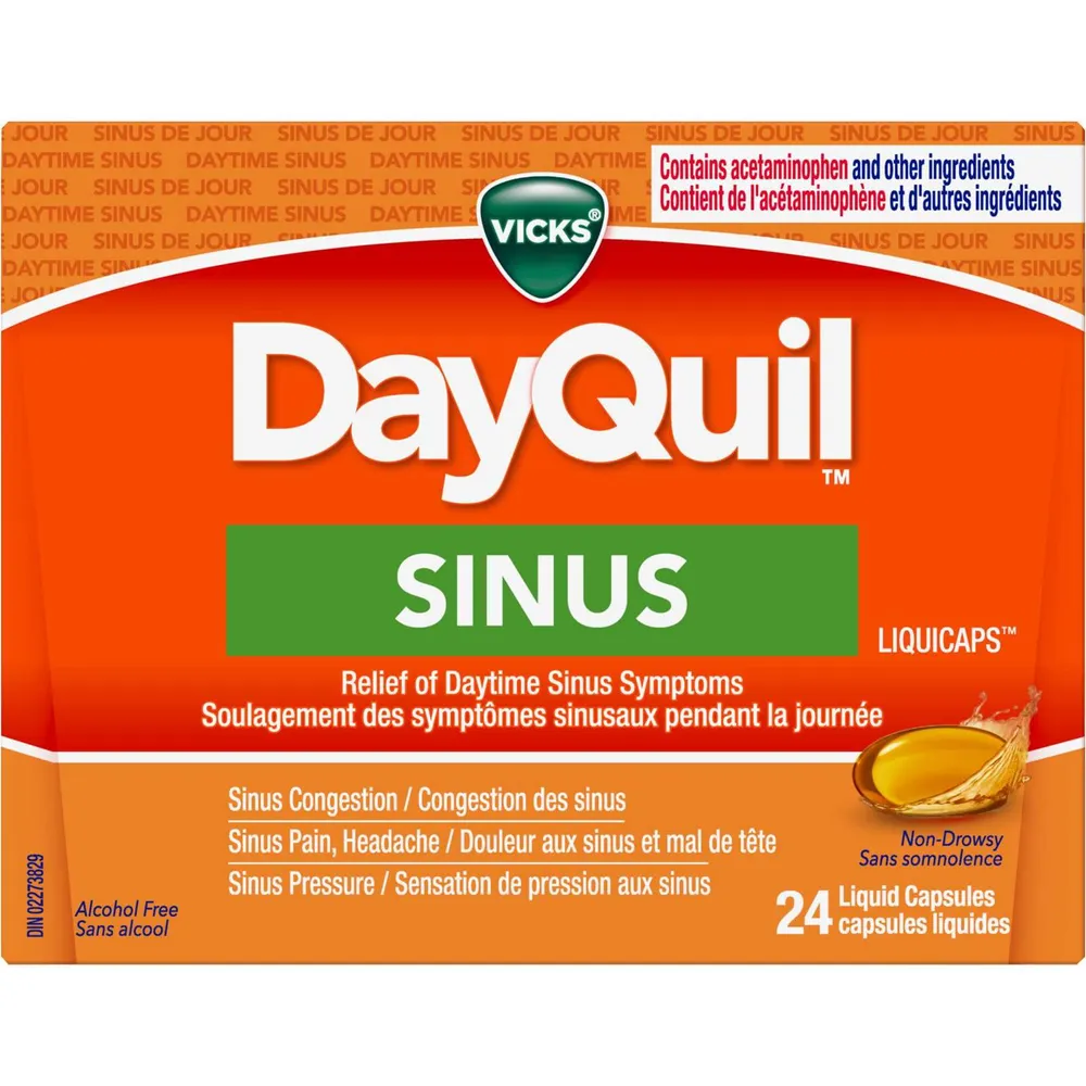 DayQuil Sinus Liquid Capsules, 24 Count