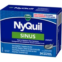 NyQuil Sinus Liquid Capsules, 24 Count